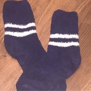 well worn Slipper socks used socks cozy and soft crew socks